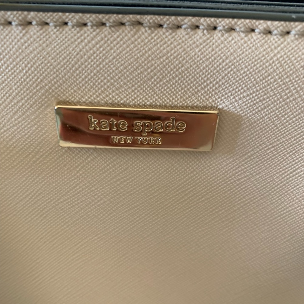 Kate Spade black and ivory satchel - Picture 2 of 4